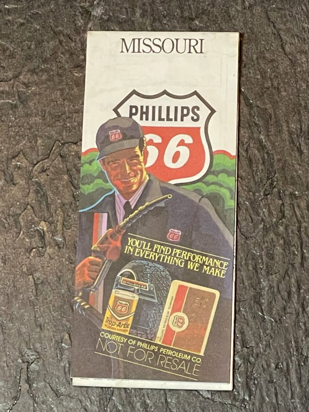 Vintage 1979 Phillips 66 Missouri Road Map Route 66 Gas Oil Advertising